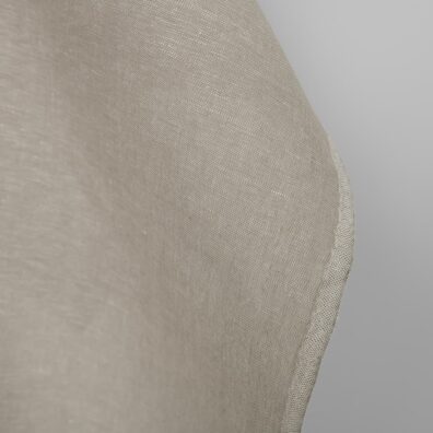 Lin-bomullsstoff beige-hvitt meliert