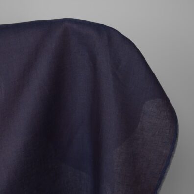 Linstoff brun-blå melert lett for sying klær, hjemmetekstiler