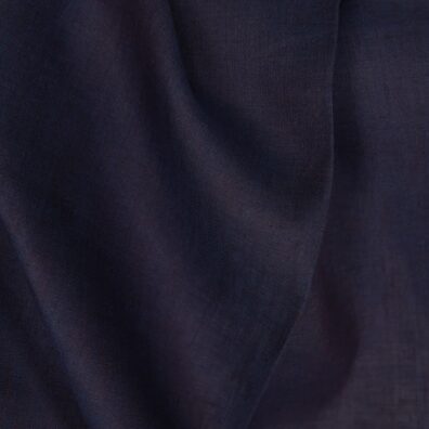 Lett melange linstoff, vevd mørkebrun og mørkeblå, svakt fiolett, garn