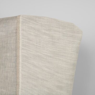 Halvlin satengstoff brunaktig grå