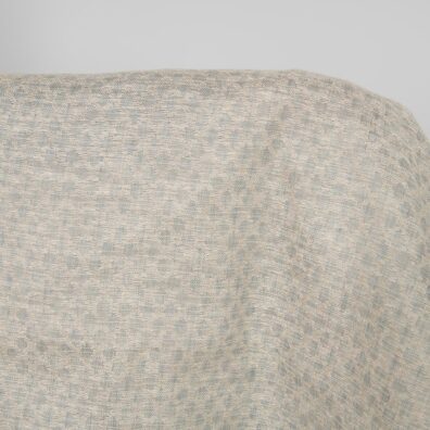 Lin-bomullstoff brunaktig grå med diamanter