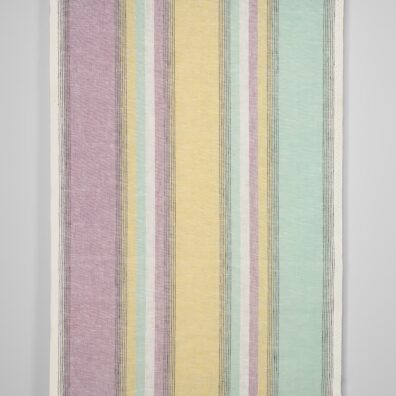 Håndkle linstoff med flerfargede striper