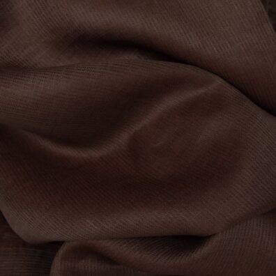 Linstoff brunt mønstret, stripete for sying klær, hjemmetekstiler