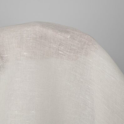 Lin-bomullsstoff melkehvit lett