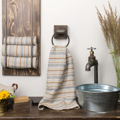 ILZA brunt halvlin håndkle