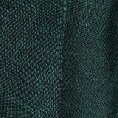 Linstoff mørkblå-grønn gjennomsiktig