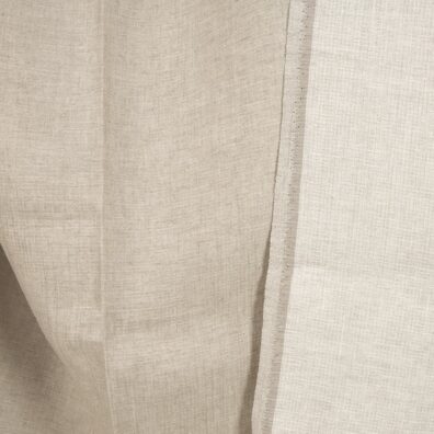 Linstoff tosidig dobbeltlags melkehvit-naturlig