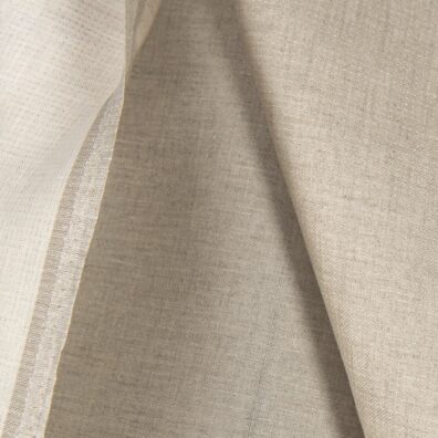 Linstoff tosidig melkehvit-naturlig for sying klær, hjemmetekstiler