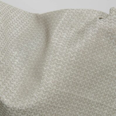 Lin-bomullsstoff beige i bølgemønster