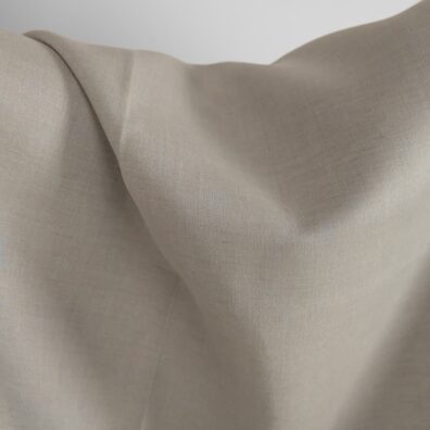 Melange linstoff vevd blågrått og brungrått garn