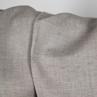 Linstoff gråmelert for sying klær, hjemmetekstiler