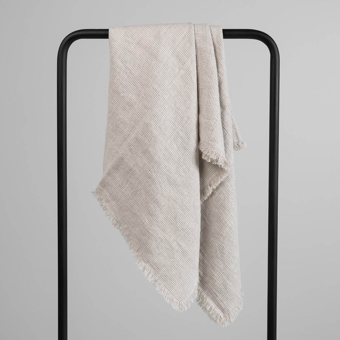 MENORA lin skjerf beige