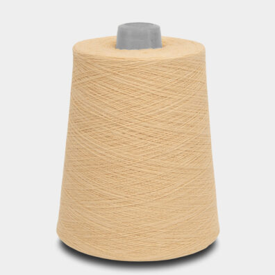 Bomullsgarn hvete gul for strikking, hekling, veving