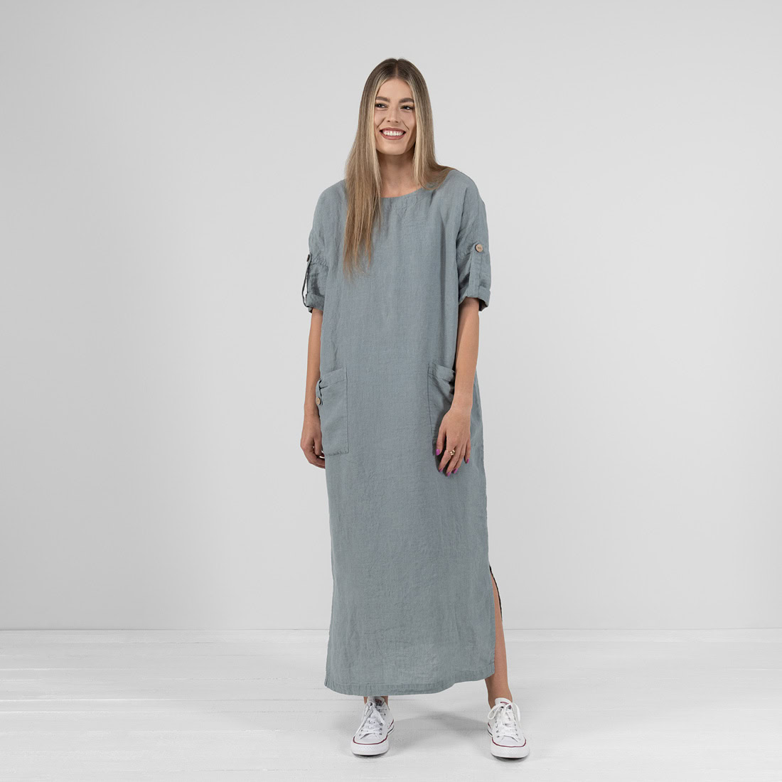 MAROCCO blågrå linkjole