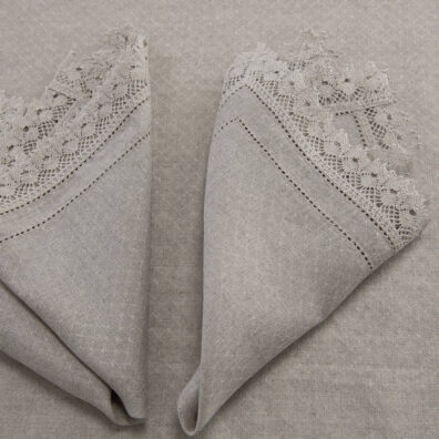 NORA naturlig grå linserviett