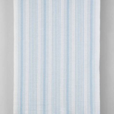 Håndkle lin / bomullsstoff med lysblå striper
