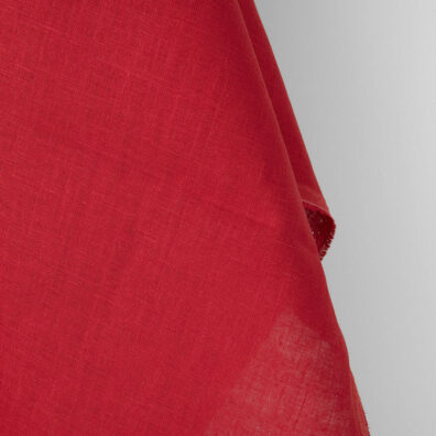 Linstoff knallrød 150cm bredt