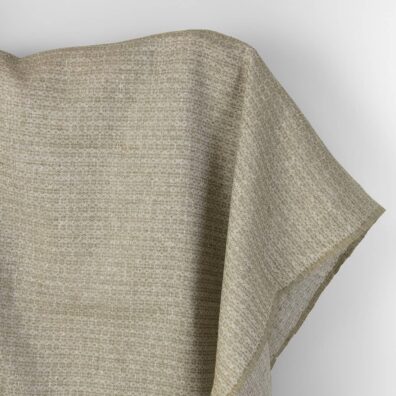 Grønt linstoff med blomstermønster 180cm bredt