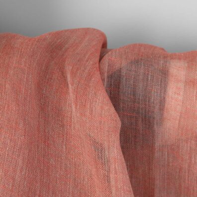 Linstoff beige-rosa melert gjennomsiktig