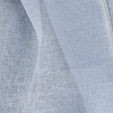 Linstoff gjennomsiktig lysegrå med en blåaktig fargetone