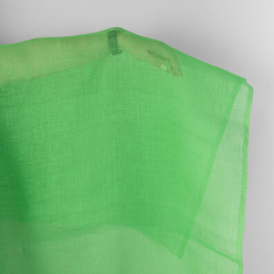 Linstoff i neongrønn gjennomsiktig