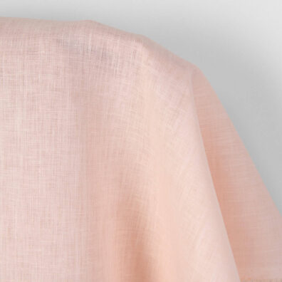 Linstoff blekrosa lett for klær, hjemmetekstiler