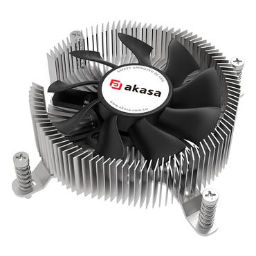 Akasa Intel LGA1700 low profile copper core crew+backplate cooler,73W TDP, M-ITX, MATX
