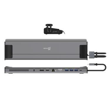 j5create JCD552 - dockingstation - USB-C 3.2 Gen 2 x 2 - HDMI, DP - 1GbE