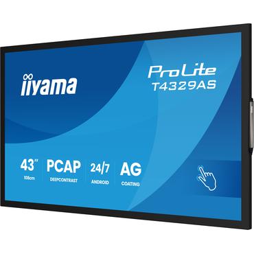 IIYAMA 108cm  (42.5") T4329AS-B1AG 16:9 M-Touch 2xHDMI+UBS-C