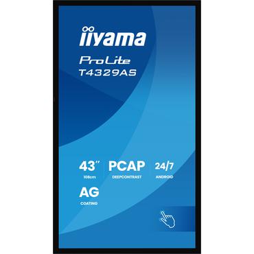 IIYAMA 108cm  (42.5") T4329AS-B1AG 16:9 M-Touch 2xHDMI+UBS-C