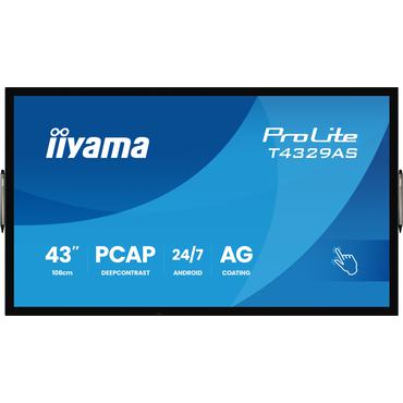 IIYAMA 108cm  (42.5") T4329AS-B1AG 16:9 M-Touch 2xHDMI+UBS-C