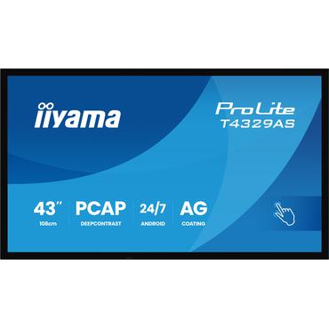 IIYAMA 108cm  (42.5") T4329AS-B1AG 16:9 M-Touch 2xHDMI+UBS-C