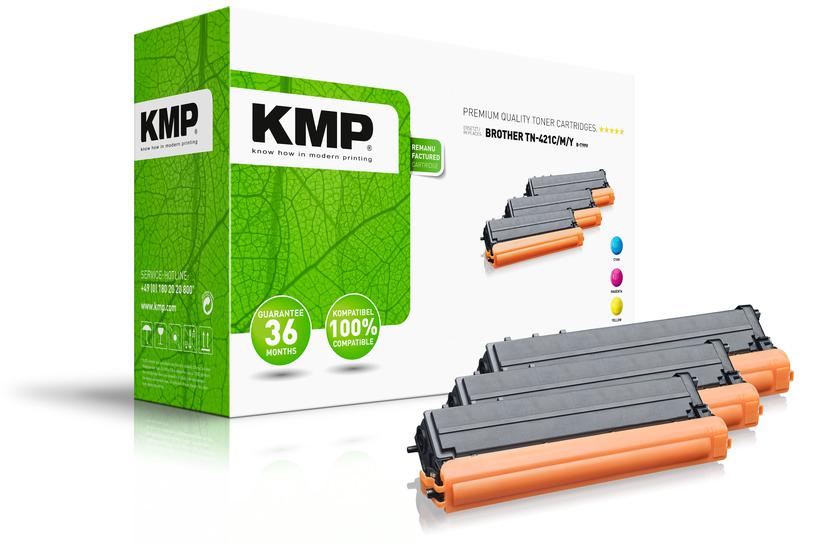 KMP-toner Brother TN421C/M/Y-multipack B-T99V renoverade.