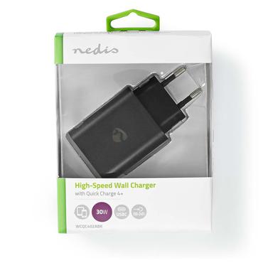 Oplader / Snellaad functie / 1.5 / 2.0 / 2.5 / 3.0 A / Outputs  1 / USB-C / 32 W / Automatische Voltage Selectie