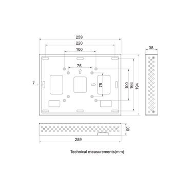 Multibrackets M Pro Series indelukke - for Monitor - hvid