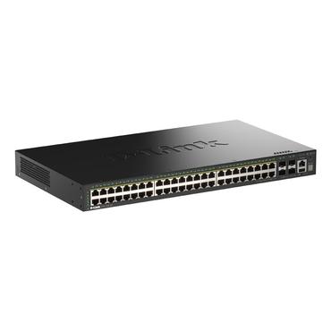 48 Ports GE PoE(30W) 4 Ports 10G SFP+ Managed, 370W