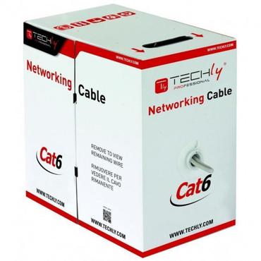 Techly ITP6-CCA-305-BL netværkskabel Blå 305 m Cat6 U/UTP (UTP)