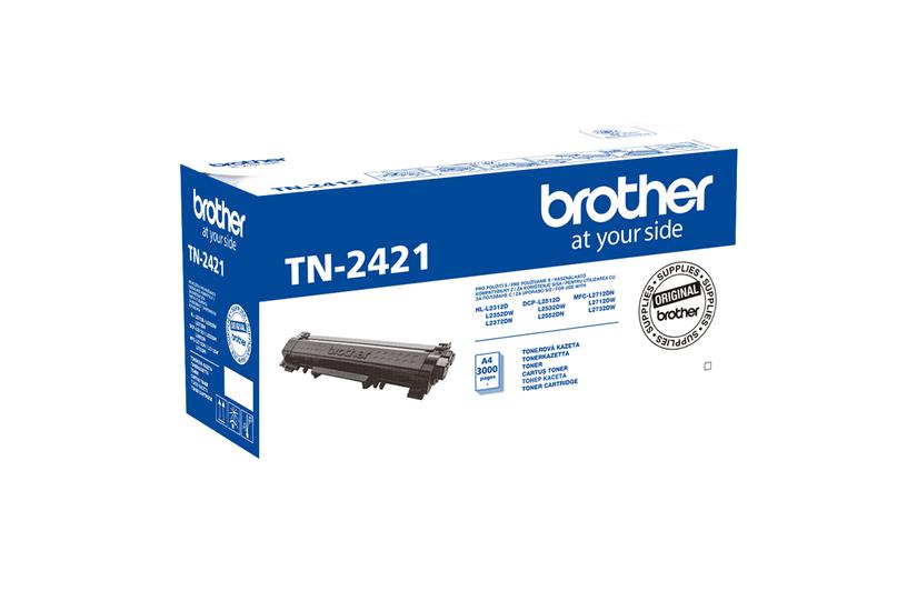 Brother TN2421 - h&ouml;g kapacitet - original - tonerkassett