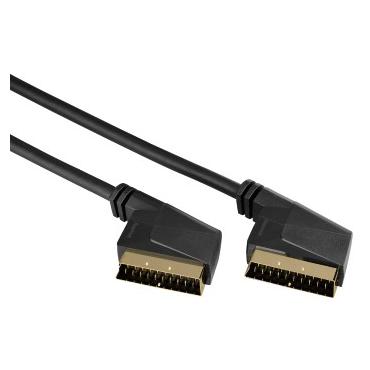Hama Scart - Scart, 3m SCARt kabel SCART (21-pin) Sort