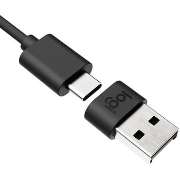 Logitech Logi Zone Wired USB-A Adapter - USB-adapter - USB typ A till 24 pin USB-C