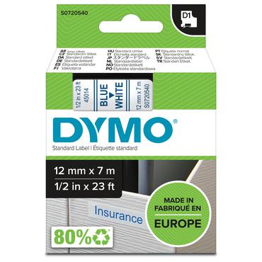 DYMO D1 - mærkattape - 1 kassette(r) - Rulle (1,2 cm x 7 m)