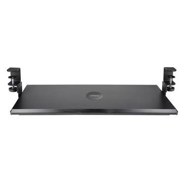 StarTech.com Under-Desk Keyboard Tray, Clamp-on Keyboard Holder, Supports up to 12kg (26.5lb), Sliding Keyboard and Mouse Drawer with C-Clamps, Height Adjustable Keyboard Tray - Black - Ergonomic Keyboard Tray (KEYBOARD-TRAY-CLAMP1) - tangentbordsfack