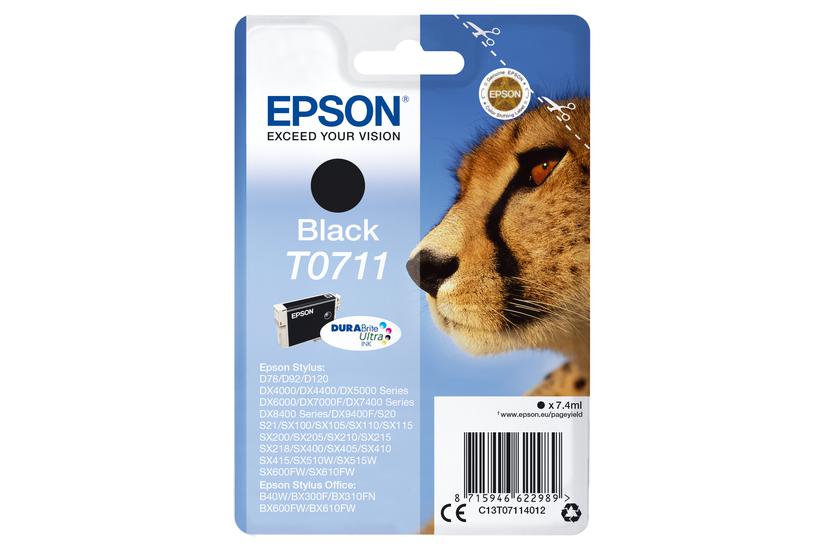 Epson T0711 - svart - original - bl&auml;ckpatron