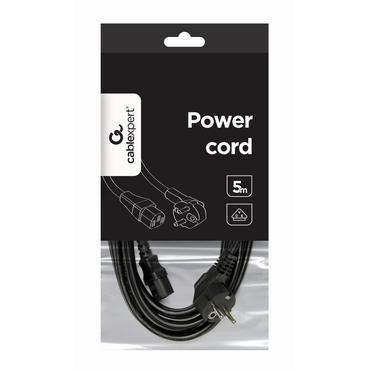 Gembird PC-186-VDE - str&ouml;mkabel - power CEE 7/7 till power IEC 60320 C13 - 5 m