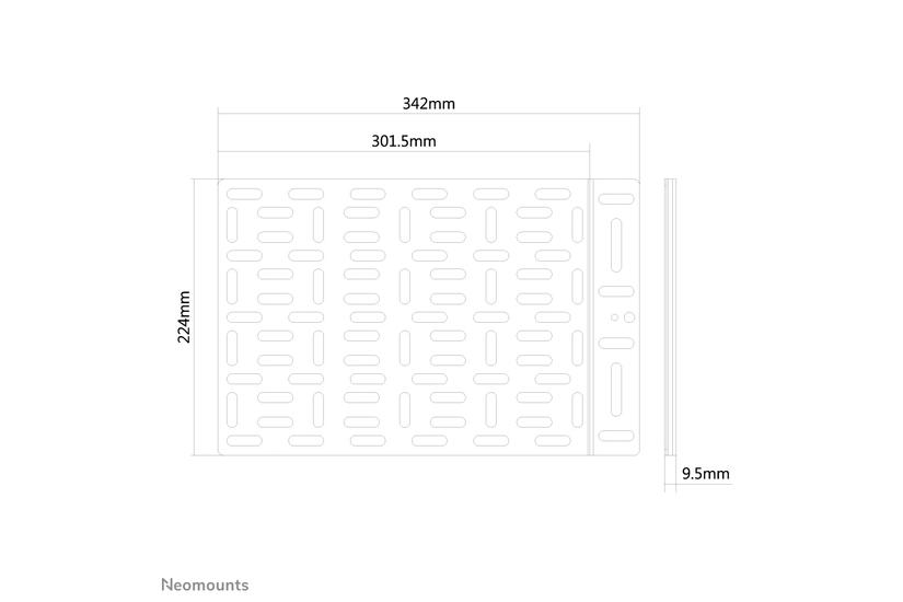 Neomounts NS-MPM100 monteringssats - f&ouml;r mediaspelare / mini-PC - svart