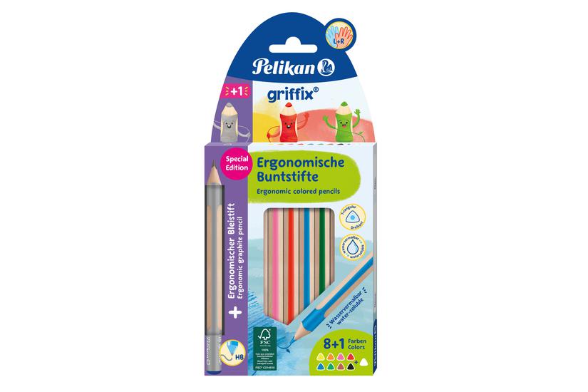 Pelikan griffix Bunts./Bleist. Mix 10 St&Atilde;&frac14;ck in Faltschachtel