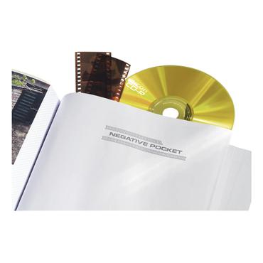 Hama Pepples fotoalbum og arkbeskyttelse Bl&aring;, Hvid 200 ark