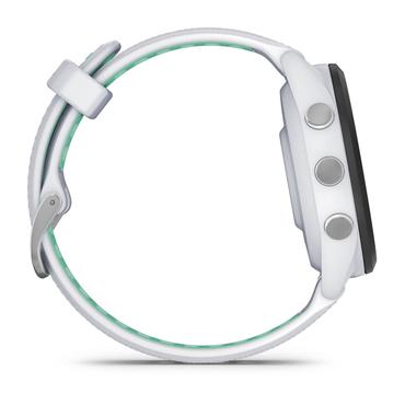 Garmin Forerunner 265S 2,79 cm (1.1") AMOLED 42 mm Digital 360 x 360 pixel Berøringsskærm Sort, Hvid Wi-Fi GPS (satellit)