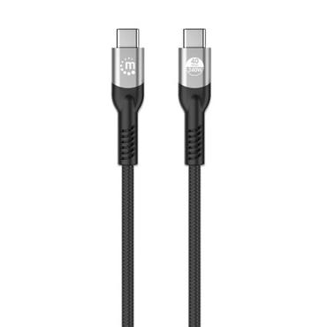 MANHATTAN USB4 USB-C Stecker/Stecker Kabel 240W 40G 8K 1m