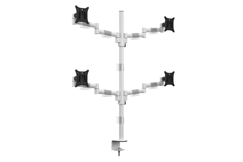 Multibrackets M VESA Deskmount Officeline Quad B2B monteringssats - f&ouml;r 4 LCD-bildsk&auml;rmar - vit